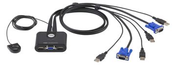 ATEN CS22U - KVM-Switch - 2 x KVM port(s) - 1 lokaler Benutzer von LumaTech