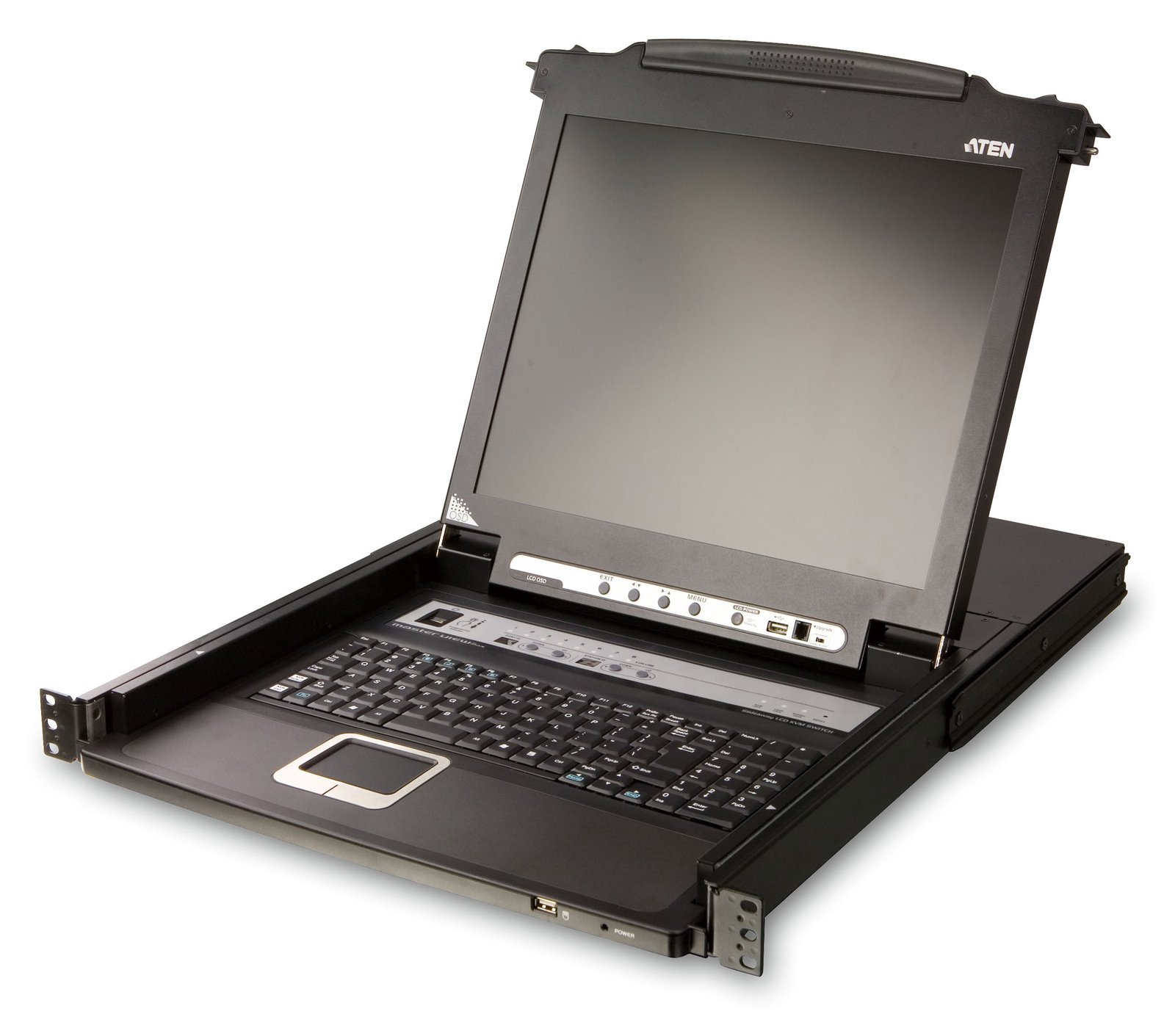 ATEN LCD KVM Switch 17 inch-Swiss german Keyboard - KVM-Umschalter - 8-Port