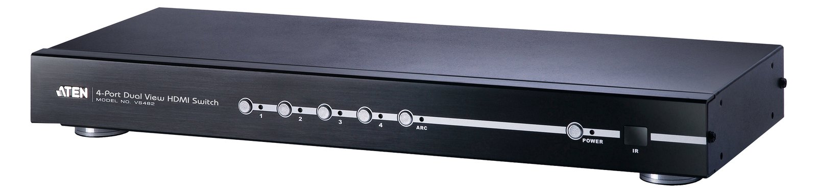ATEN VS482 4-Port Dual View HD Video Switch - Video/Audio-Schalter