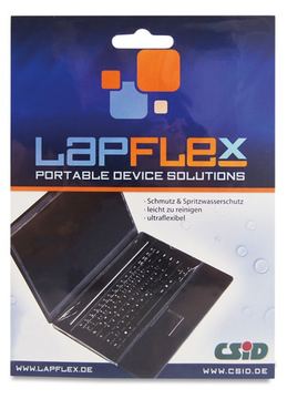Baaske Lapflex L - Tastatur-Abdeckung - 375mm x 170mm - Displaygröße: ca. 15.4 bis 16 von LumaTech