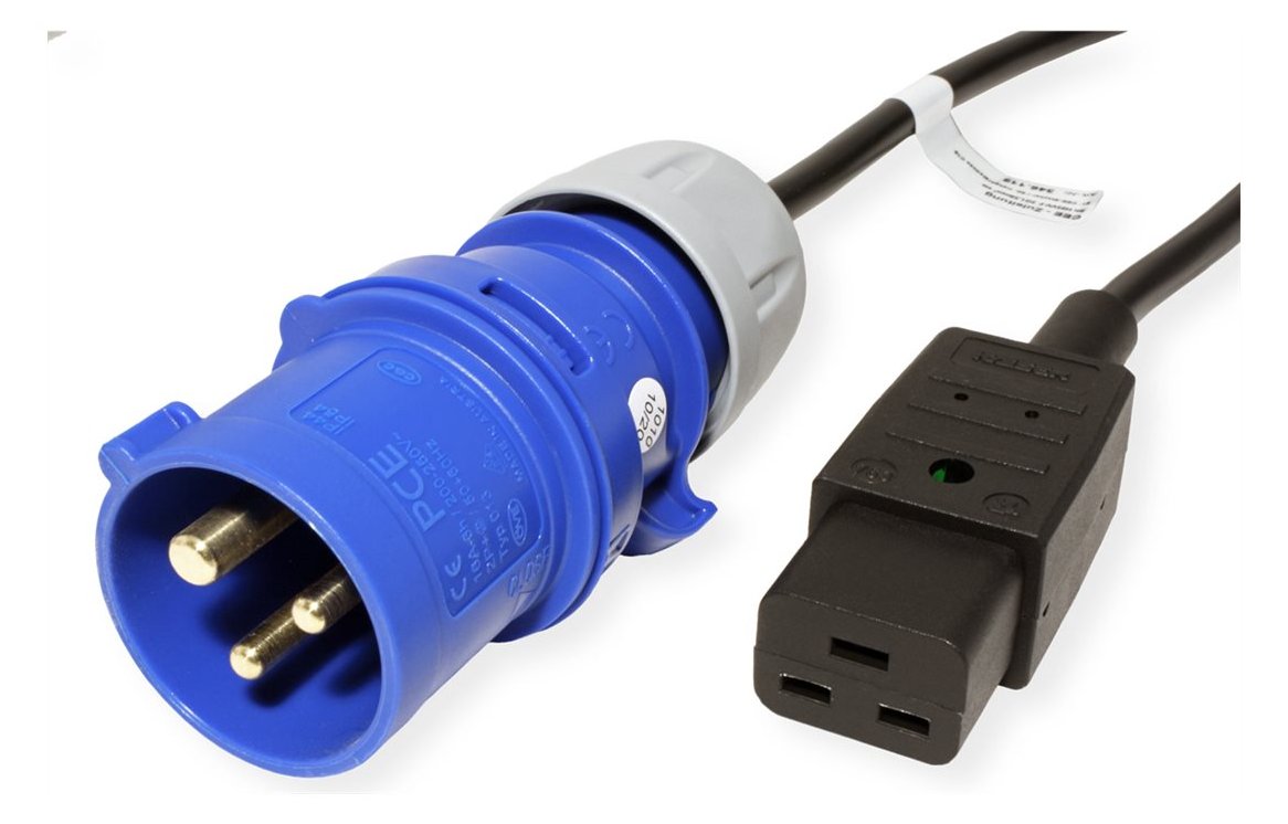 Bachmann 346.112 - 3 m - IEC 309 - C19-Koppler - 16 A