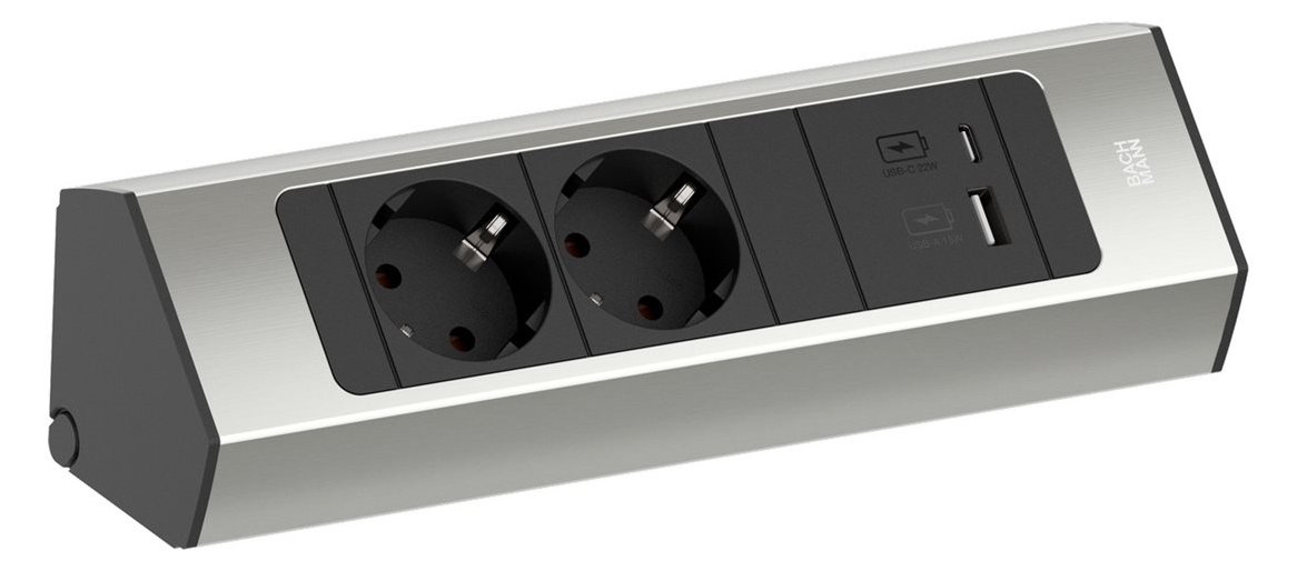 Bachmann 932.002 CASIA 2 2xCEE7/3 1xUSB A/C 22W