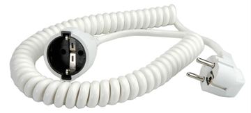 Bachmann BM0010720 Spiralleitung H05VV-F 3G1.5qmm L 0.5m ws von LumaTech