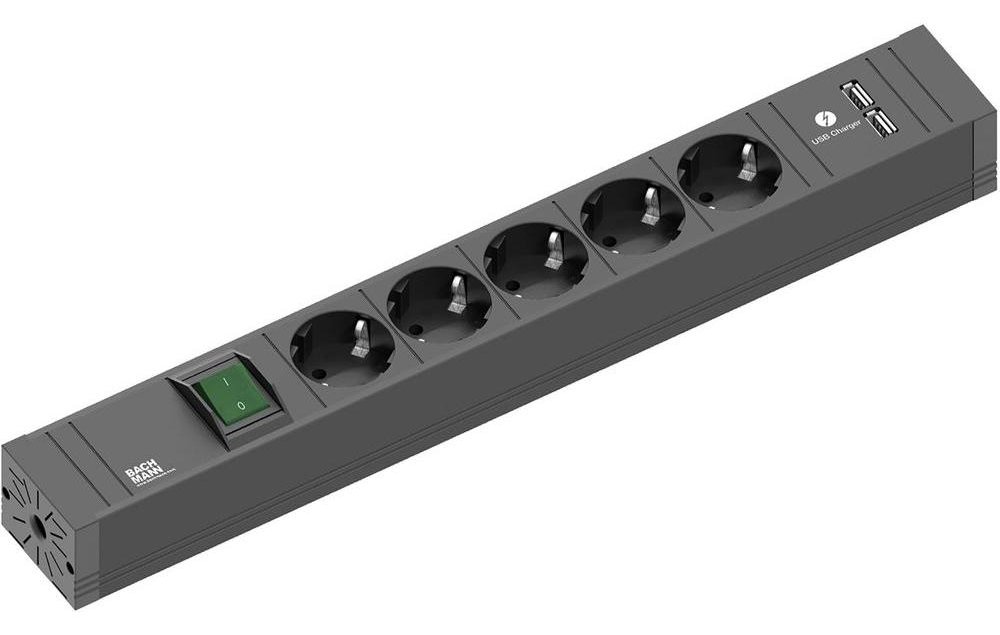 Bachmann CONNECT LINE - Steckdosenleiste - Ausgangsanschlüsse: 5