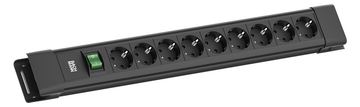 Bachmann CONNECTUS 9xCEE7/3 1xSchalter 2.0m CEE7/7 Schwarz von LumaTech