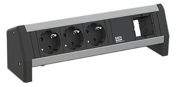 Bachmann DESK 1 - Steckdosenleiste - Wechselstrom 250 V - Eingabe, Eingang GST18i3 - Ausgangsanschlüsse: 3 von LumaTech