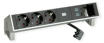 Bachmann DESK 2 3x CEE7/3 1xUSB-Charger 1x CM von LumaTech