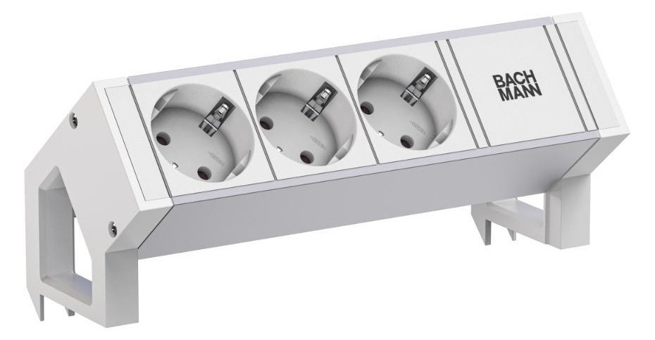 Bachmann DESK2 ALU WHITE 937.4063xCEE7/3 0 2m GST18 RAL9010