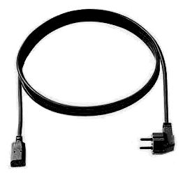 Bachmann H05VV-F 3G 1.00 mm² - Stromkabel - power IEC 60320 C13 gerade zu power CEE 7/7 (M) von LumaTech
