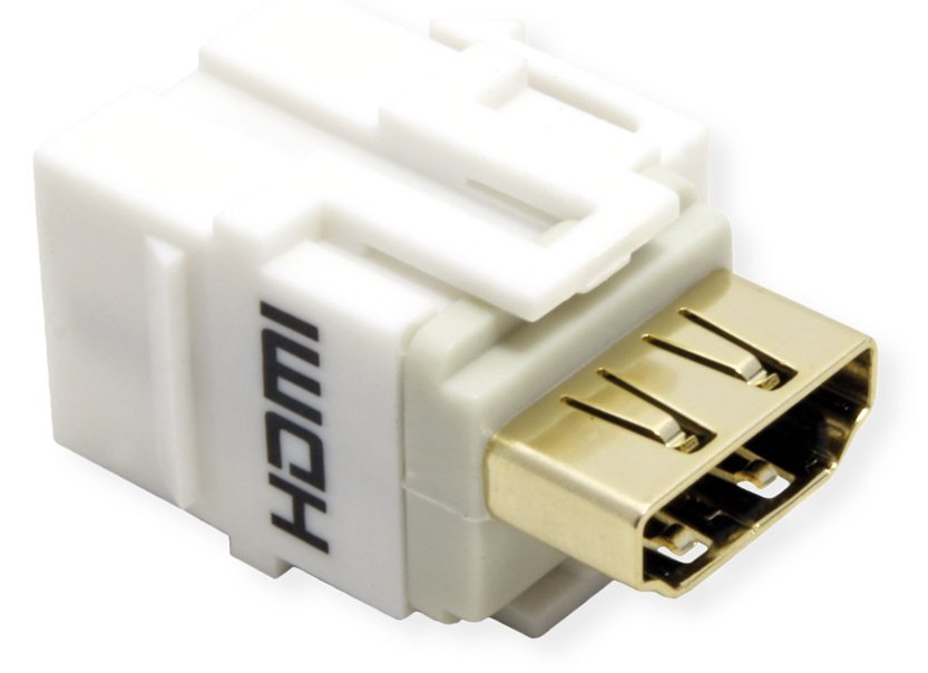 Bachmann HDMI 2.0 Keystone918.0411Modul Buchse/Buchse weiss