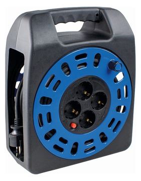 Bachmann Kabelaufrollbox 20m 4x Schutzkontakt von LumaTech