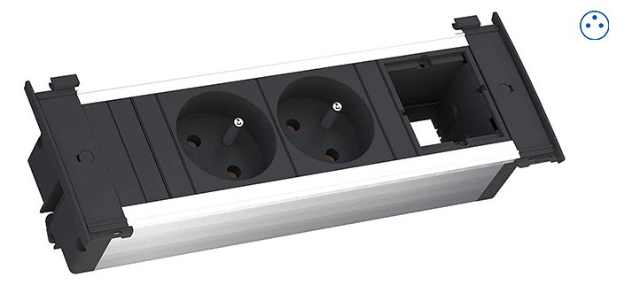 Bachmann KAPSA 2xUTE 1xABD Strom 927.0052.0m Schuko