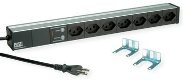 Bachmann Max Hauri AG 107750 - 1U - Aluminium - Schwarz - Silber - 7 AC-Ausgänge - SEV 1011 Type 23 - 3 m von LumaTech