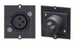 Bachmann Modulares Faceplate-Snap-In - 3 PIN XLR von LumaTech