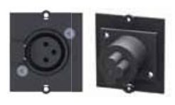 Bachmann Modulares Faceplate-Snap-In - 3 PIN XLR