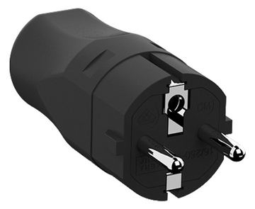 Bachmann Netzanschluss - CEE 7/7 (S) - 250 V - Schwarz von LumaTech