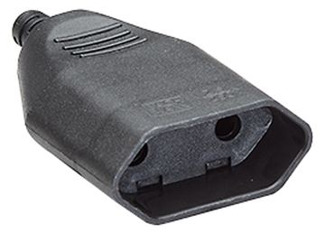 Bachmann Netzanschluss - Eurostecker - 250 V - 2.5 A - Schwarz - Europa (Packung mit 3) von LumaTech