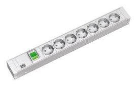 Bachmann Power Distribution Unit Aluminium - Steckdosenleiste (Rack - einbaufähig) - Grau