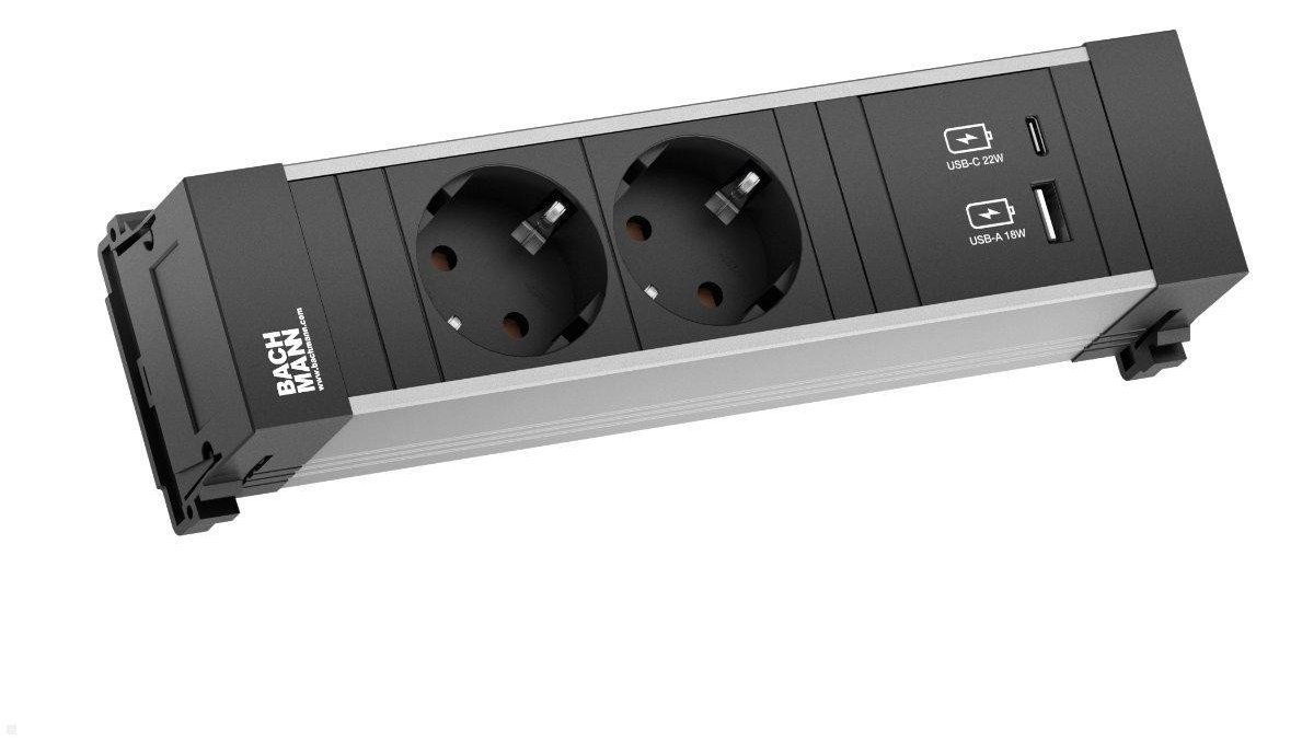 Bachmann Power Frame - Drinnen - Typ F - 2 AC-Ausgänge - 220 mm - 1 Stück(e)