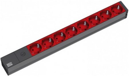 Bachmann Protection - Steckdosenleiste (Rack - einbaufähig) - Eingabe, Eingang IEC 60320 C14 - Ausgangsanschlüsse: 8