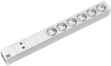 Bachmann Steckdosenleiste (Rack - einbaufähig) - Ausgangsanschlüsse: 6 - 1U - 48.3 cm (19) von LumaTech
