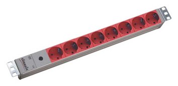 Bachmann Steckdosenleiste (Rack - einbaufähig) - Ausgangsanschlüsse: 8 - 1U - 48.3 cm (19)
