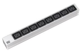 Bachmann Steckdosenleiste (Rack - einbaufähig) - Eingabe, Eingang IEC 60320 C20 - Ausgangsanschlüsse: 8 (IEC 60320 C19) von LumaTech