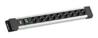 Bachmann Steckdosenleiste Connectus 9xCEE7/3 1xSchalter 2.0m CEE7/7 Grau von LumaTech