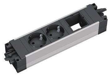 Bachmann Steckdosenleiste STEP ALU 2XCEE7/3 1XCMGST18 von LumaTech