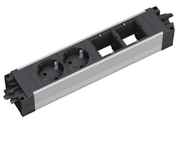 Bachmann Steckdosenleiste STEP ALU 2XCEE7/3 2XCM von LumaTech
