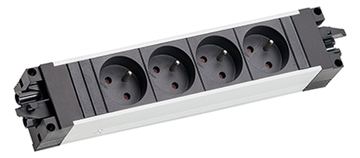 Bachmann Steckdosenleiste STEP ALU 4XUTE GST18 von LumaTech