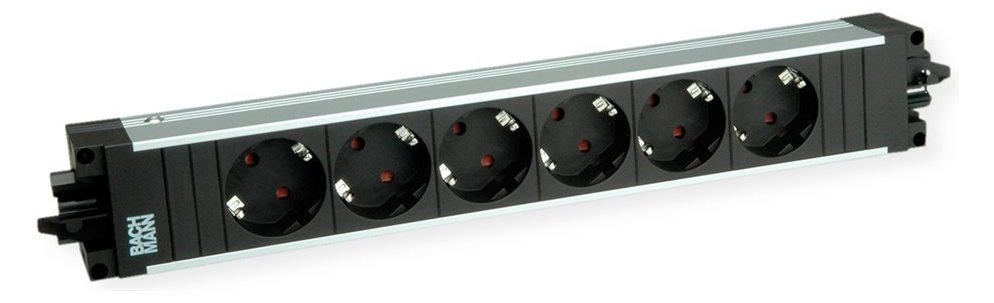 Bachmann Steckdosenleiste STEP ALU 6XCEE7/3GST18