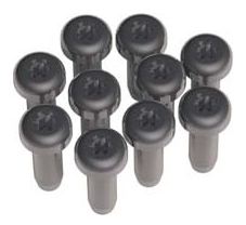 Bachmann Torx T6 - Schrauben-Kit - Schwarz (Packung mit 10) von LumaTech