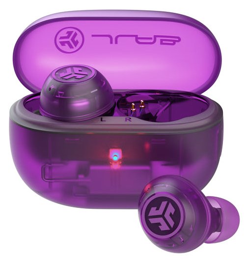 JLAB Audio JLAB Go Pop ANC TWS Headphones Trans Transparent Purple - Kopfhörer - 20 KHz