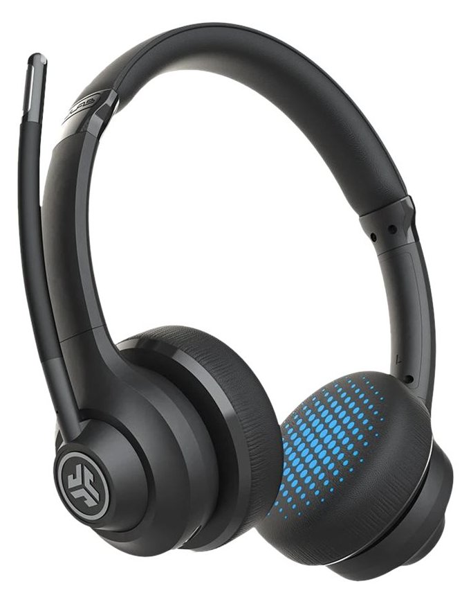 JLAB Audio JLab Go Work - Verkabelt & Kabellos - Anrufe/Musik - 20 - 20000 Hz - 156,5 g - Kopfhörer - Schwarz - Blau