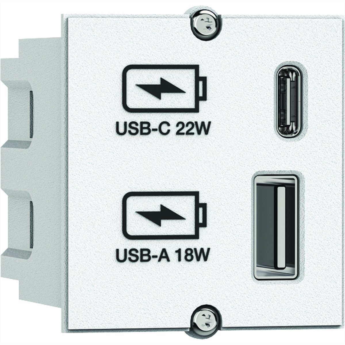 Bachmann USB A/C 22W Charger CM 917.2271weiss