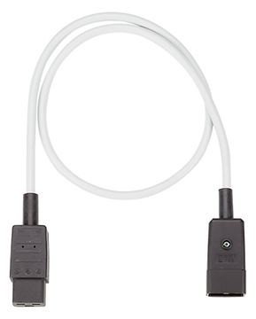 Bachmann Verlängerung H05VV-F3G1.5 grau L 0.75m C20/C19 - Kabel - Verlängerungskabel von LumaTech