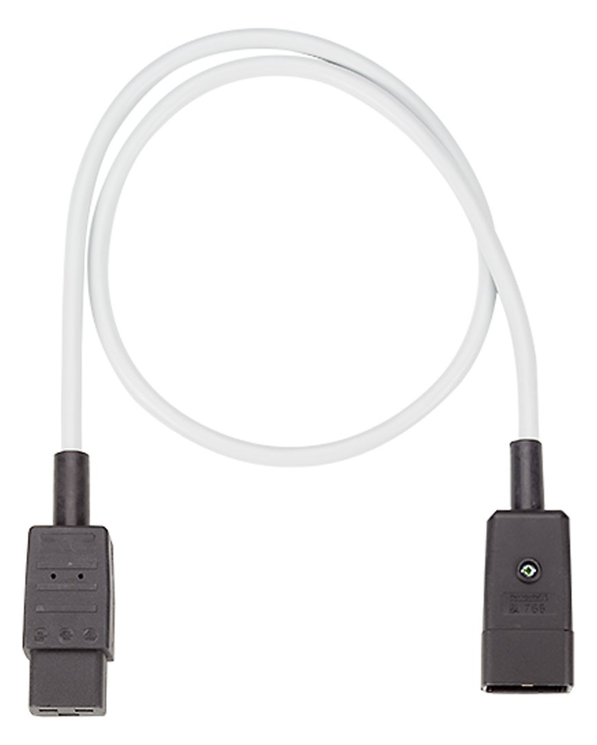 Bachmann Verlängerung H05VV-F3G1.5 grau L 0.75m C20/C19 - Kabel - Verlängerungskabel