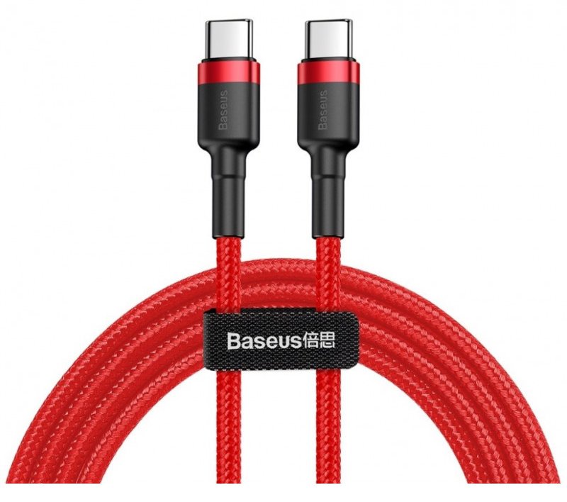 Baseus 6953156285194 - 1 m - USB C - USB C - Rot