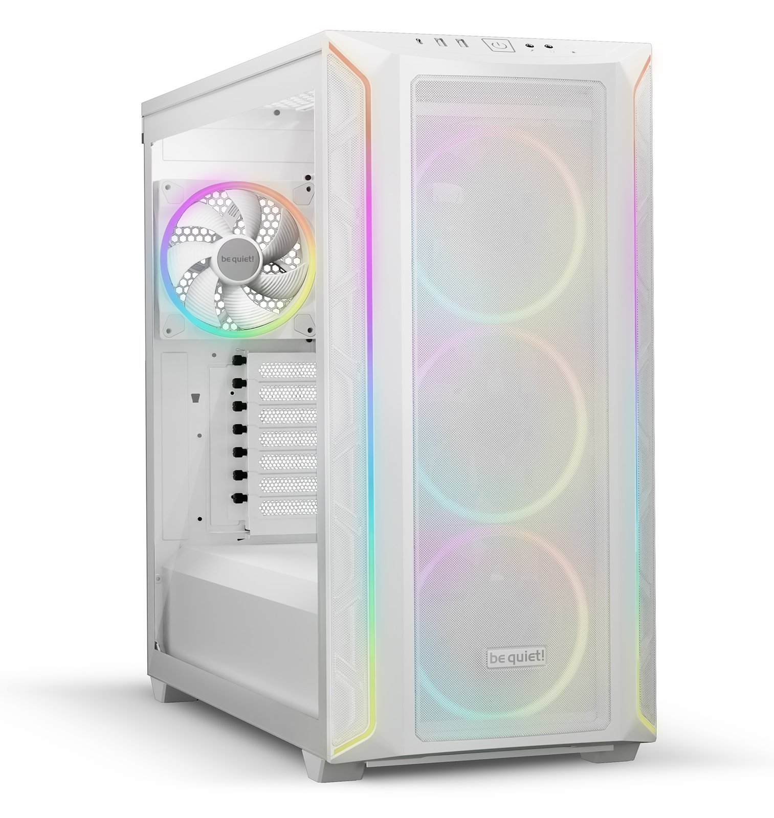 Be Quiet! SHADOW BASE 800 FX - Midi-Tower - E-ATX - Seitenteil mit Fenster (gehärtetes Glas) - Weiß