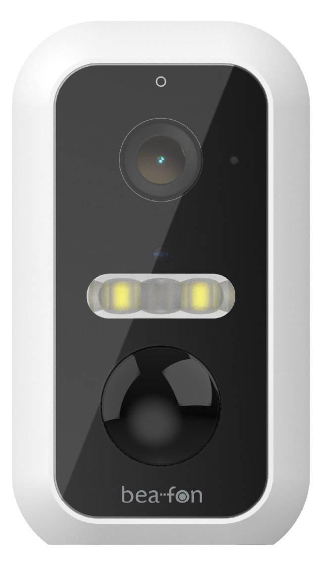 Bea-fon Safer 3L - IP-Sicherheitskamera - Draußen - Kabellos - Amazon Alexa & Google Assistant - Wand - Schwarz - Weiß