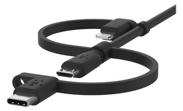 Belkin BOOST CHARGE Universal - USB-Kabel - USB männlich zu Micro-USB Typ B, Lightning, 24 pin USB-C männlich von LumaTech