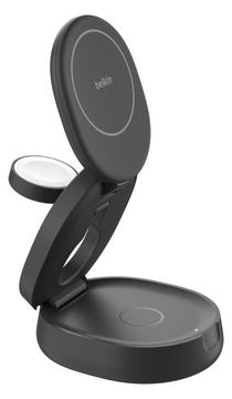 Belkin BoostCharge - Kabelloses Ladegerät - 3-in-1, magnetic, compact + AC-Netzteil von LumaTech