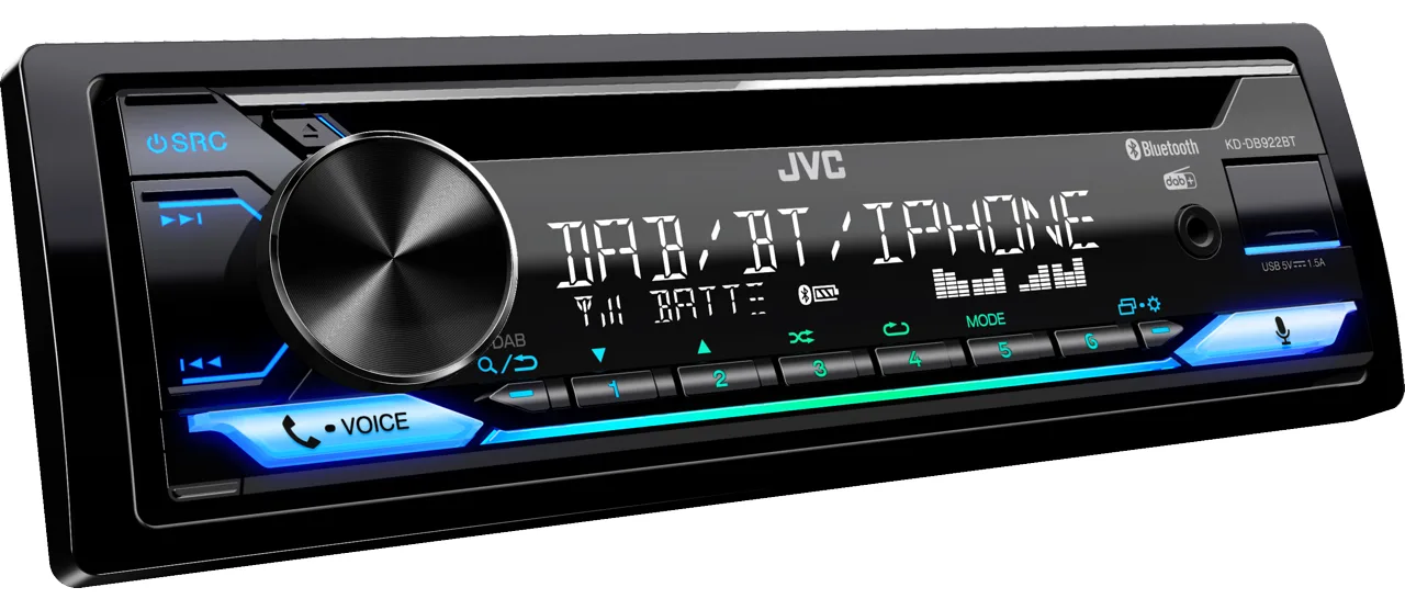 JVC KD-DB922BT - Auto - Receiver (CD) - im Armaturenbrett, Ansicht 4