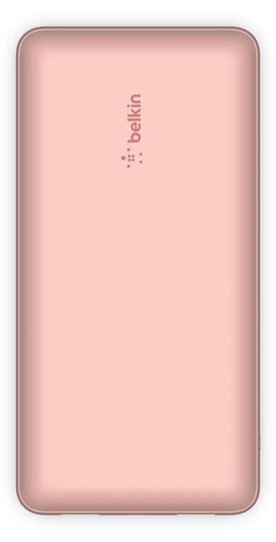 Belkin BoostCharge - Powerbank - 20000 mAh - 15 Watt - 3 Ausgabeanschlussstellen (2 x USB, 24 pin USB-C) - gold