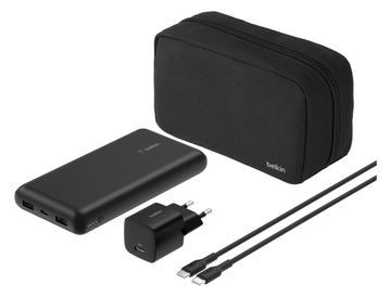 Belkin BoostCharge - Powerbank + AC-Netzteil - 20000 mAh - PD - 3 Ausgabeanschlussstellen (24 pin USB-C, 2 x USB) von LumaTech