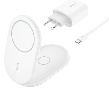 Belkin BoostCharge 2-in-1 - Kabelloses Ladegerät - Weiß von LumaTech