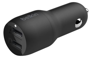 Belkin BoostCharge Dual Charger - Auto-Netzteil - 24 Watt - 4.8 A - 2 Ausgabeanschlussstellen (USB) von LumaTech