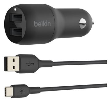 Belkin BoostCharge Dual Charger - Auto-Netzteil - 24 Watt - 4.8 A - 2 Ausgabeanschlussstellen (USB) von LumaTech