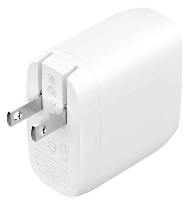 Belkin BoostCharge Pro - Netzteil - 60 Watt - 2.7 A - Fast Charge, Power Delivery 3.1 - 2 Ausgabeanschlussstellen